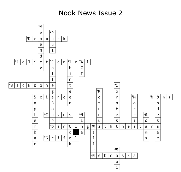 Crossword Puzzle Answers - Issue 2