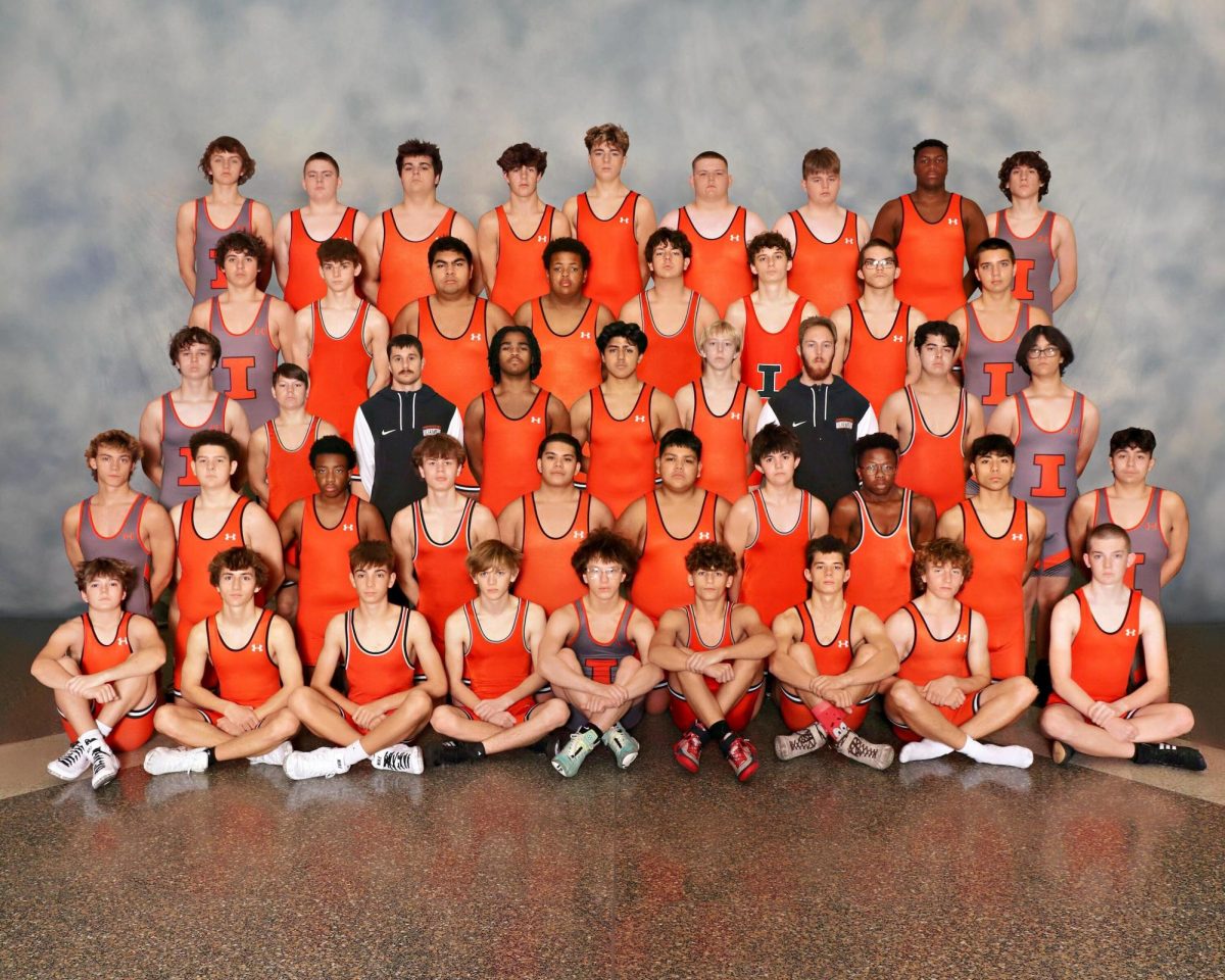 The JV boys wrestling team is coached by KJ Minor. 