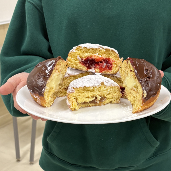 Paczki pastries that are eaten in Polish culture around this time of year. 